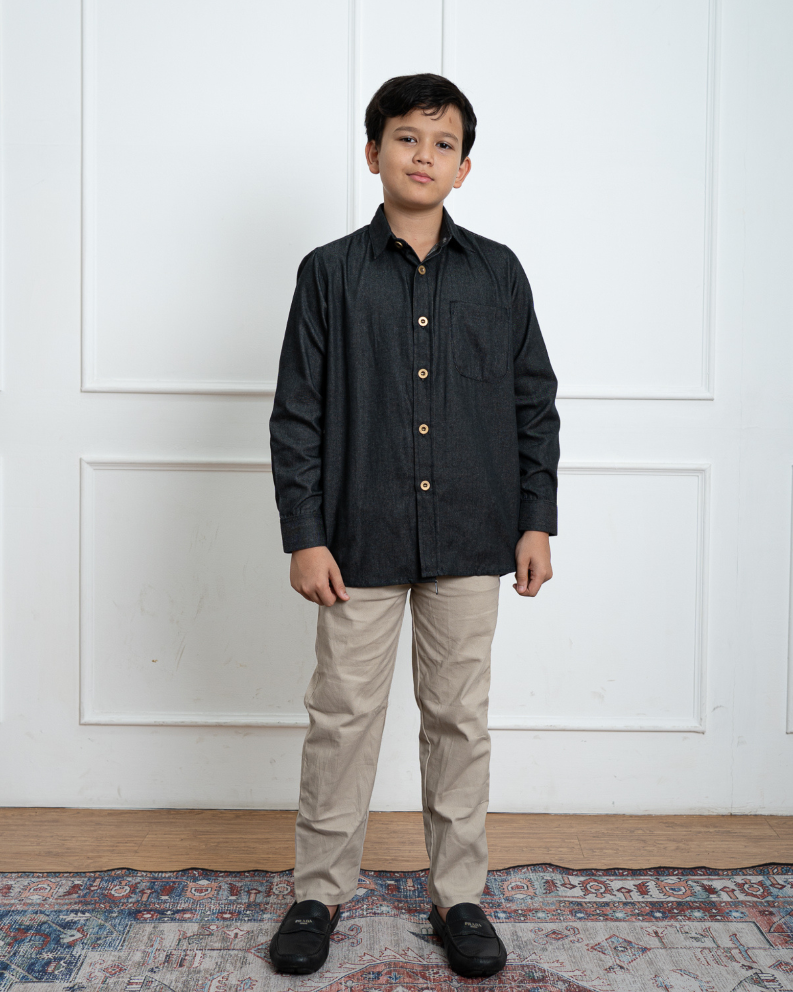 Evolvere - DHARMA Shirt Kemeja Denim Anak Lengan Panjang