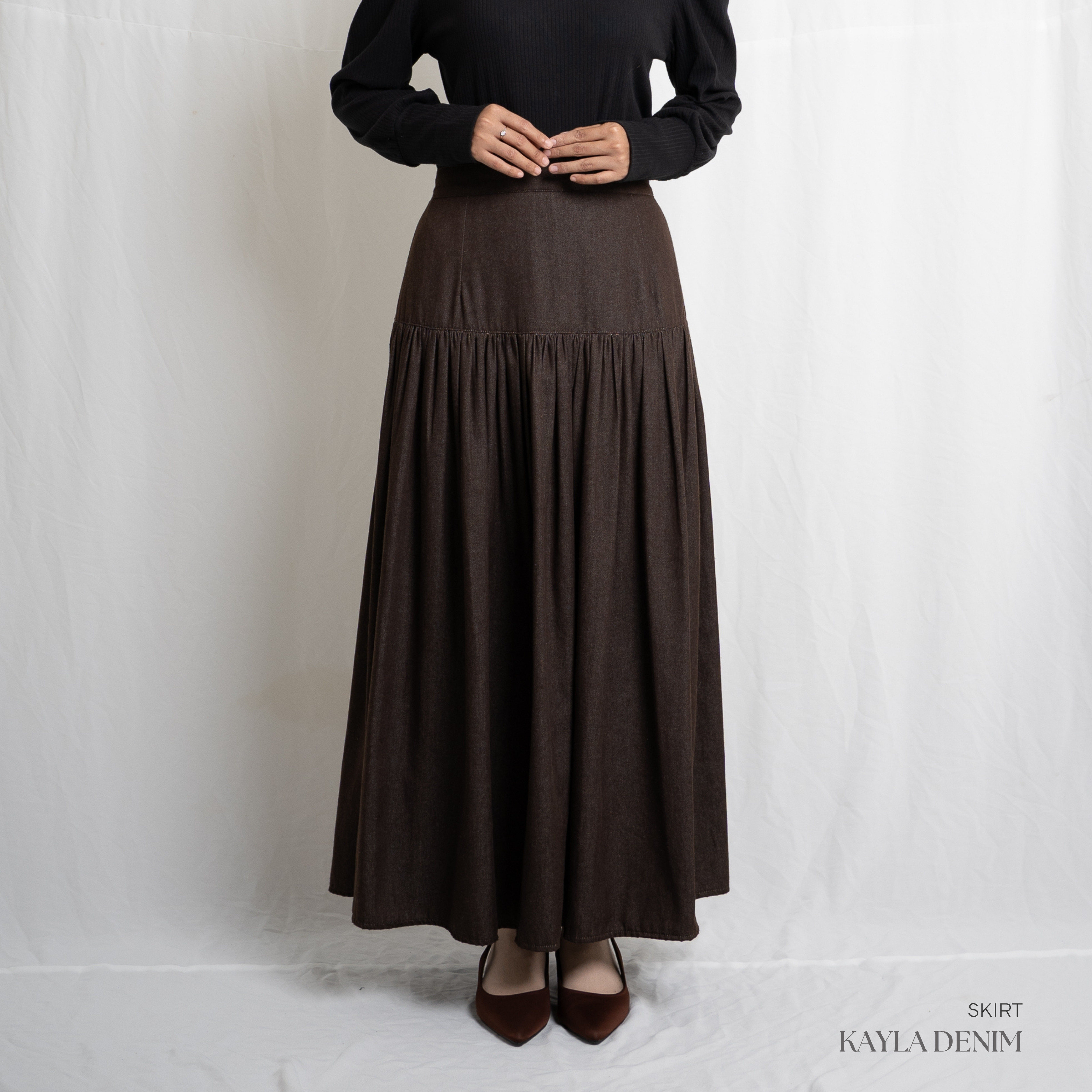 Evolvere - Kayla/Alana Skirt Denim/Rok Denim/Rok Kekinian ( bawahan saja )
