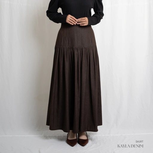 Image of Evolvere - Kayla/Alana Skirt Denim/Rok Denim/Rok Kekinian ( bawahan saja )