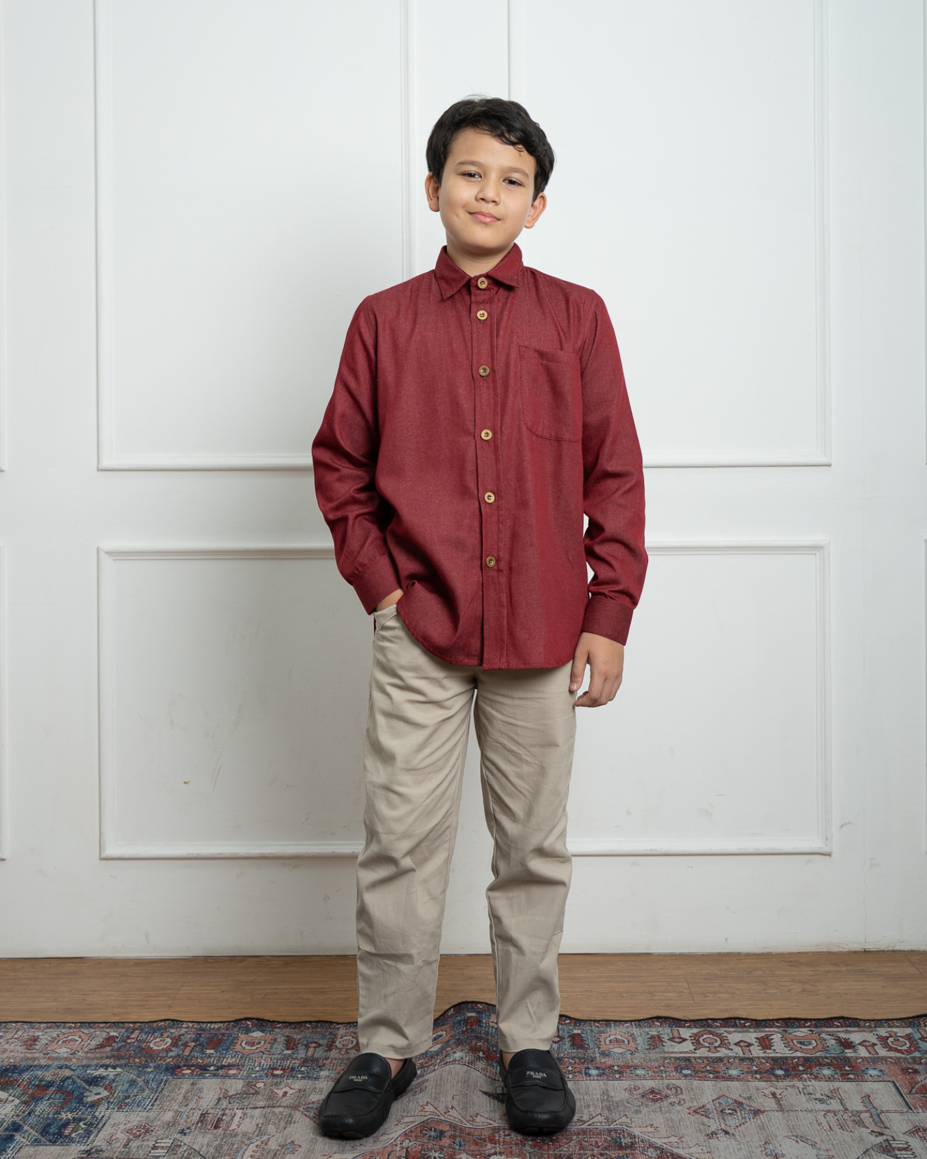 Evolvere - DHARMA Shirt Kemeja Denim Anak Lengan Panjang