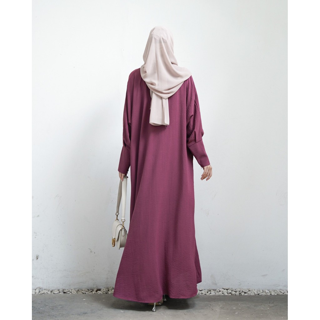 Miza - Shazia Dress Crinckle Fashion Muslim Gamis Wanita Busui Friendly All Size