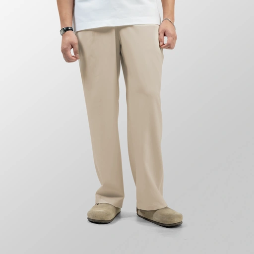 Image of Beige Relaxed Pants