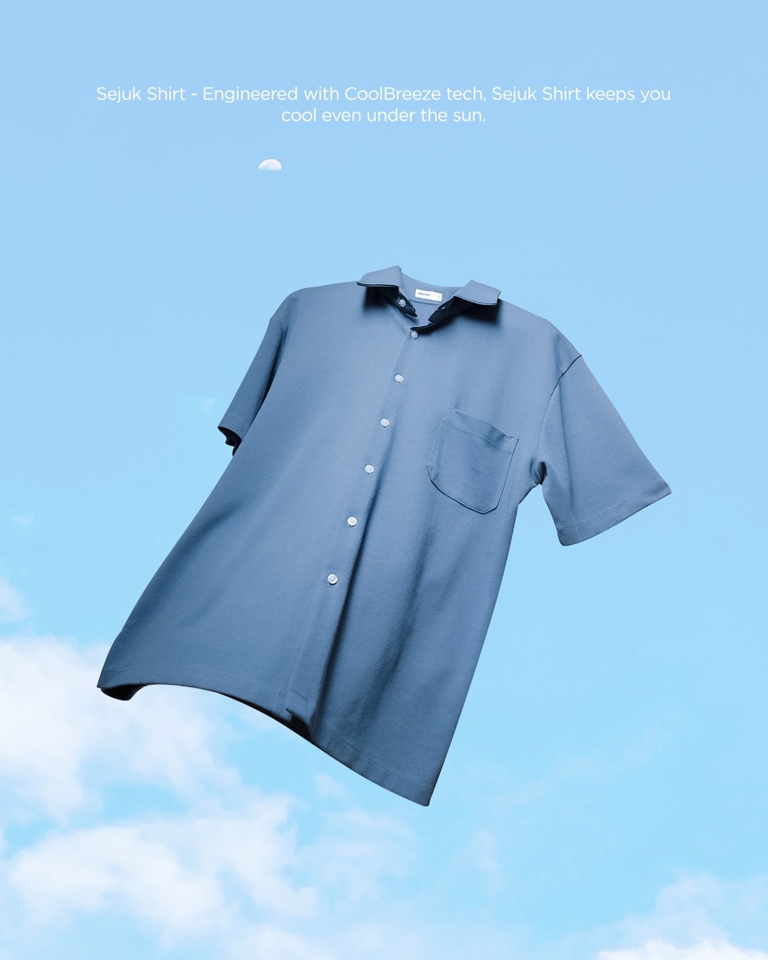 Sejuk Shirt SS Steel Blue
