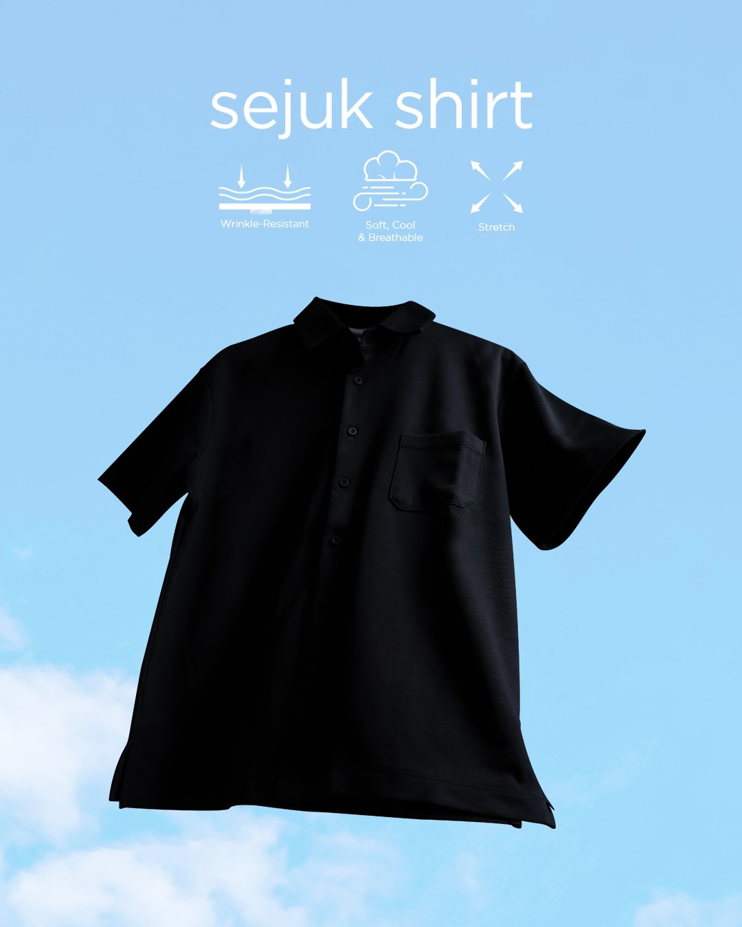 Sejuk Shirt SS Greeny Grey