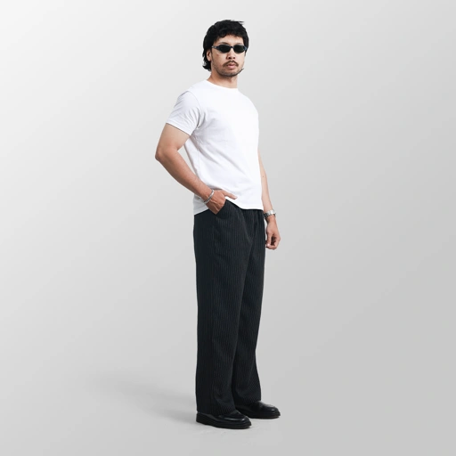 Image of Stripe Relaxed Pants