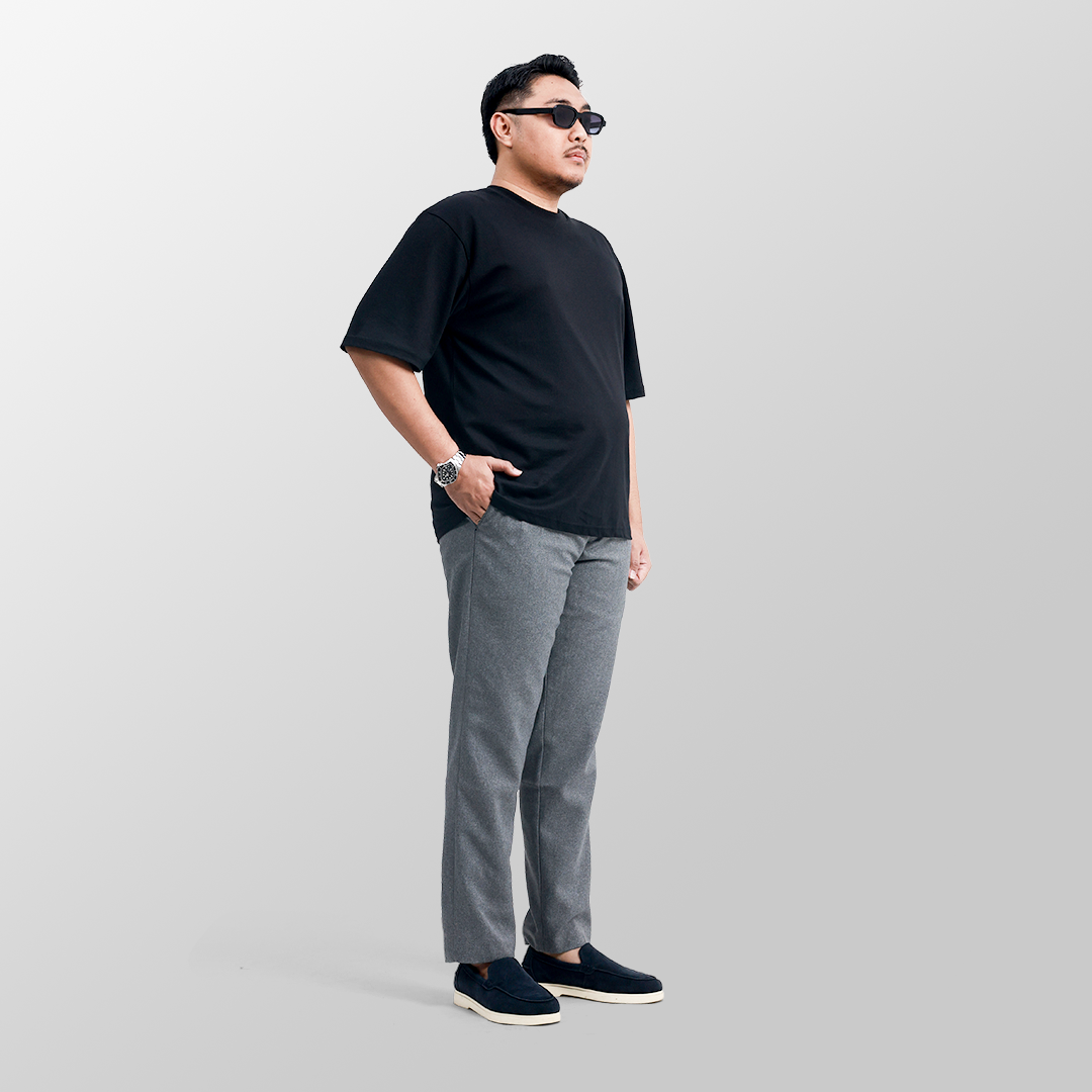 BIG SIZE (Size 39-44) - Light grey trousers