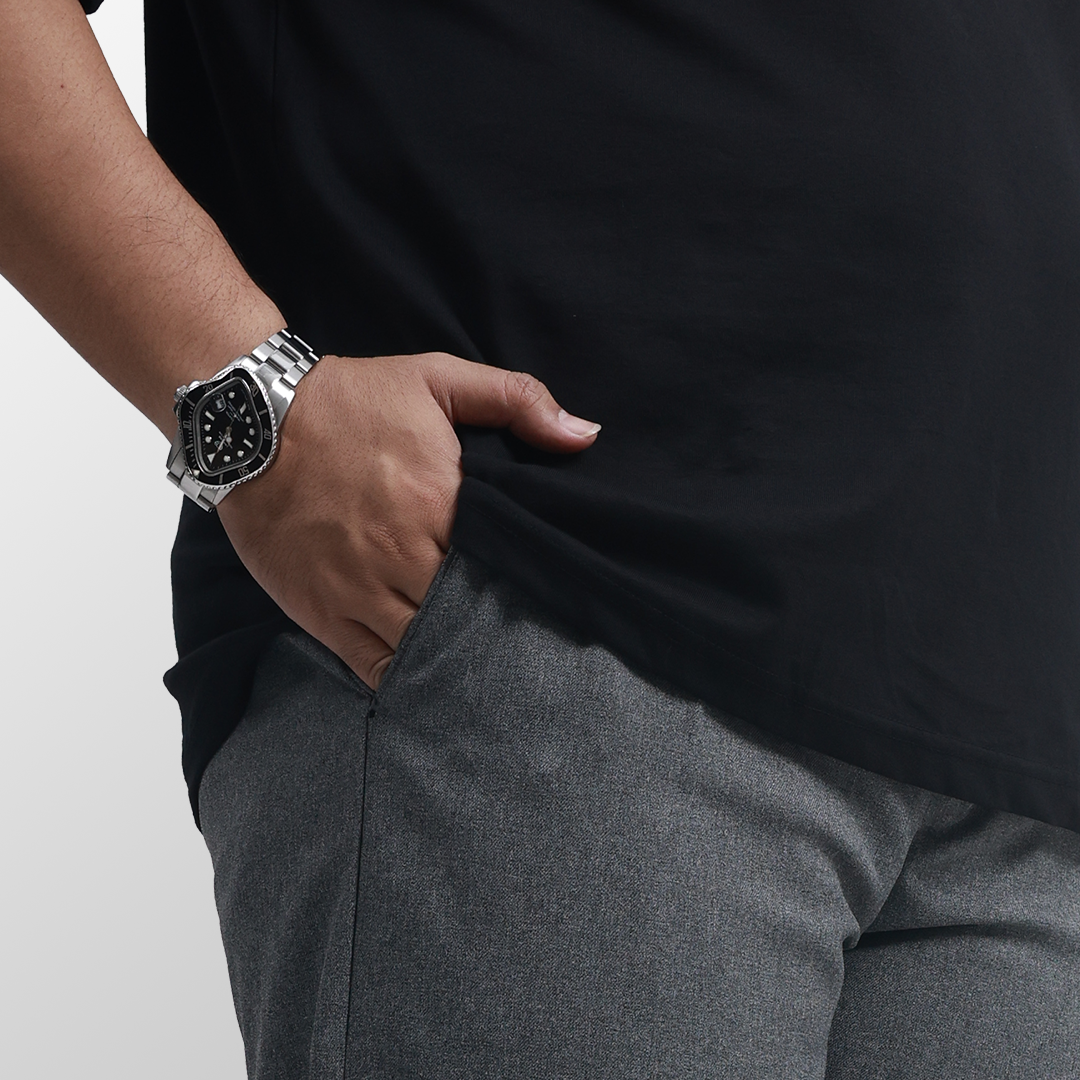 BIG SIZE (Size 39-44) - Light grey trousers