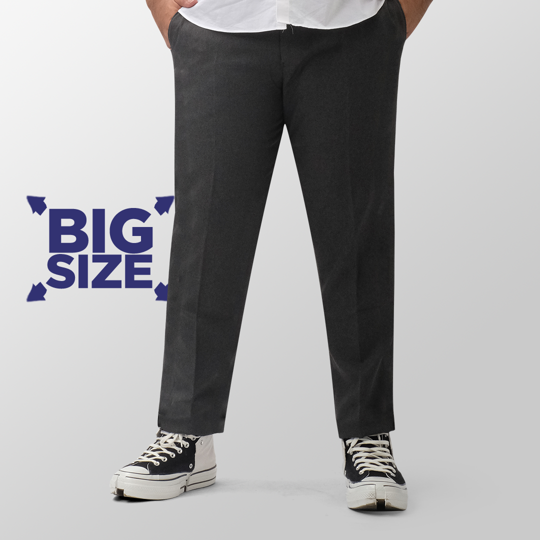 BIG SIZE (Size 39-44) - Dark grey trousers
