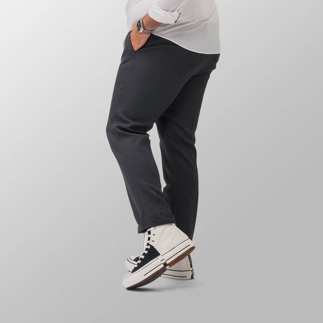 BIG SIZE (Size 39-44) - Dark grey trousers