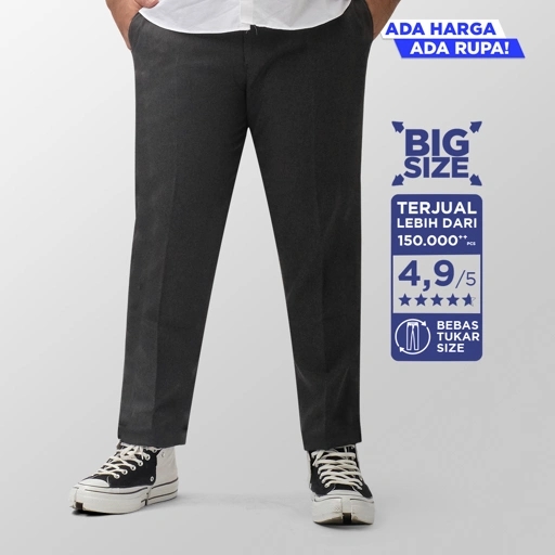 Image of BIG SIZE (Size 39-44) - Dark grey trousers | Abu tua