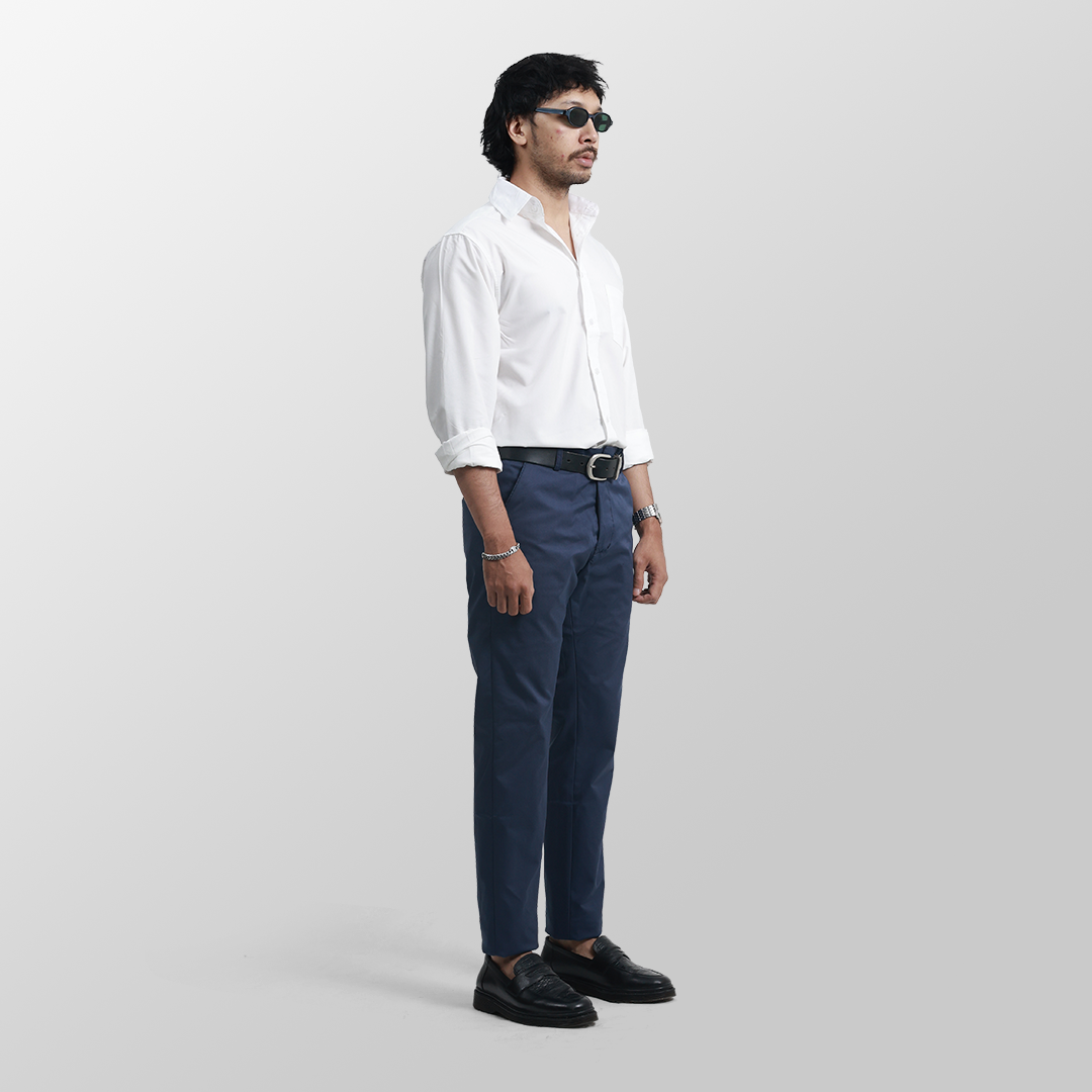 Navy Formal Pants 4-Way Stretch Slimfit 
