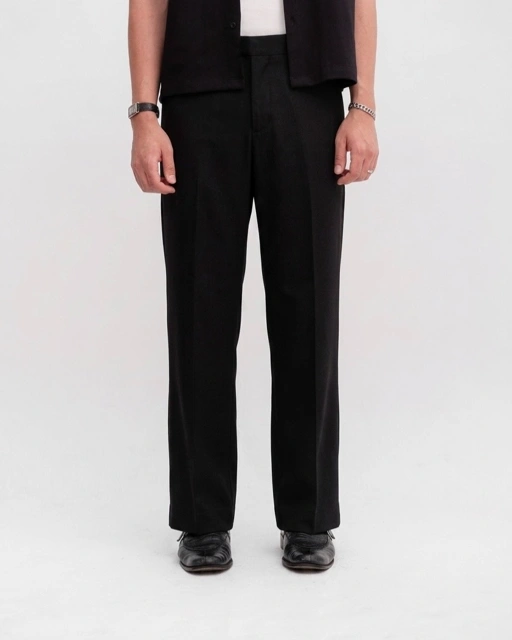 Image of Black Relaxed Pants