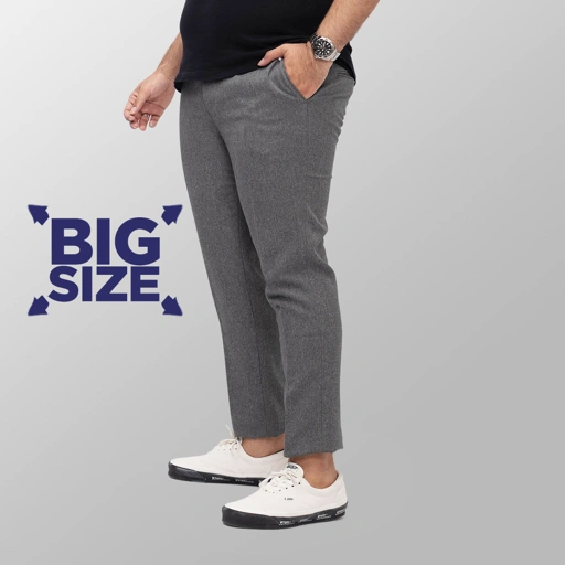 Image of BIG SIZE (Size 39-44) - Light grey trousers | Abu muda