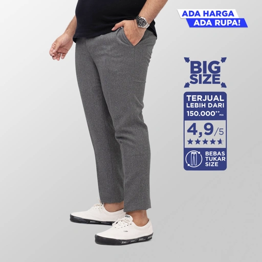 Image of BIG SIZE (Size 39-44) - Light grey trousers | Abu muda