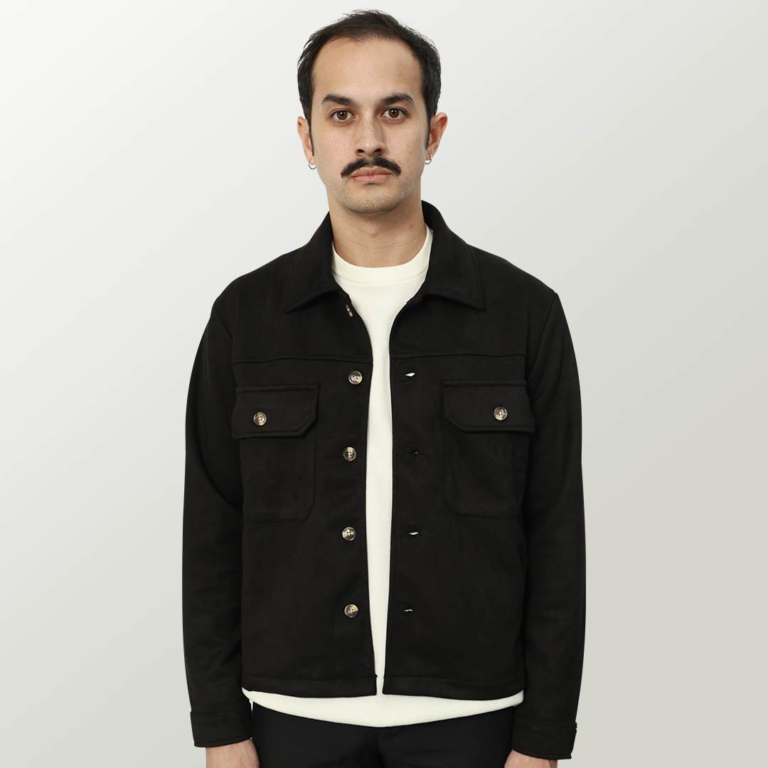 Forme Suede Jacket - Black