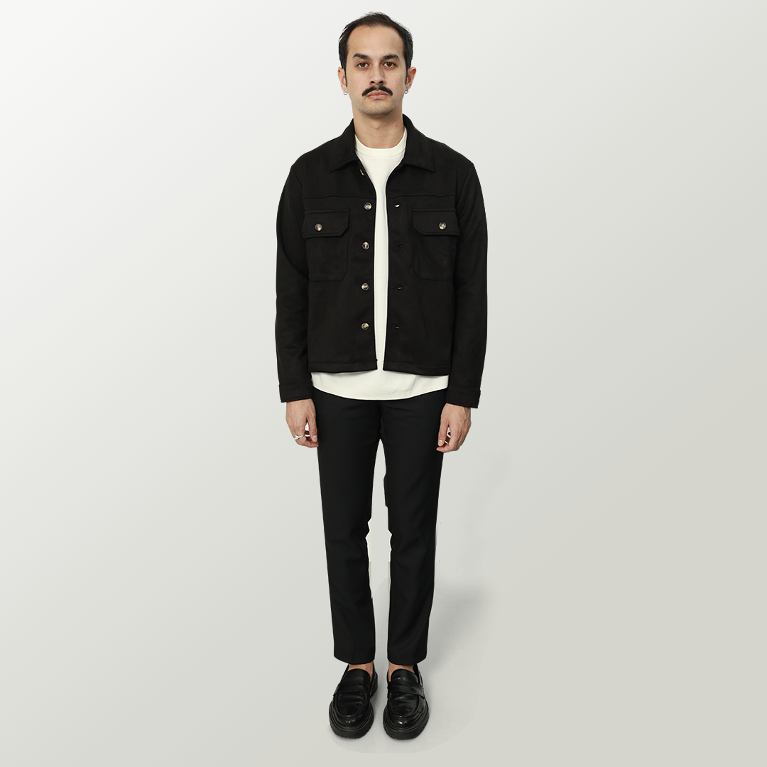 Forme Suede Jacket - Black