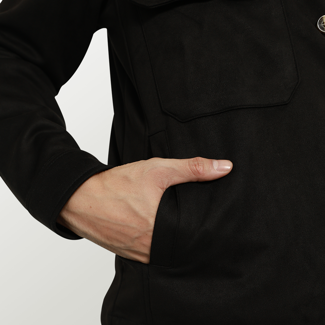 Forme Suede Jacket - Black