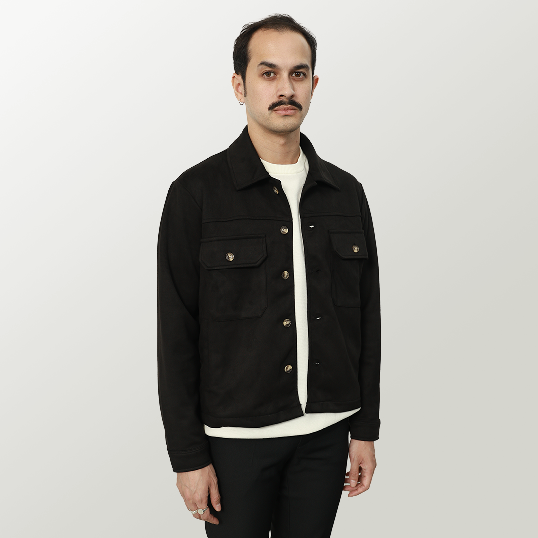 Forme Suede Jacket - Black