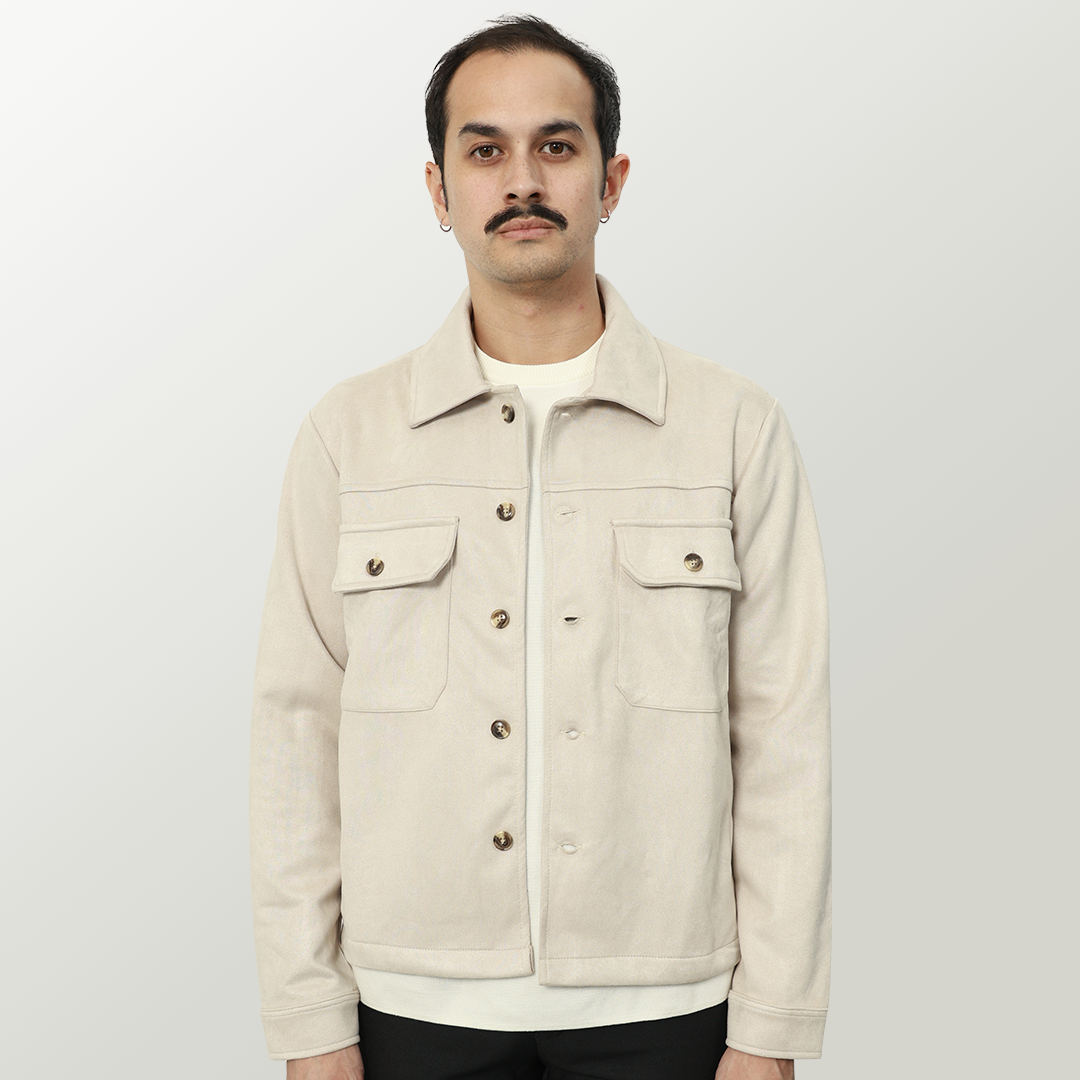 Forme Suede Jacket - Beige
