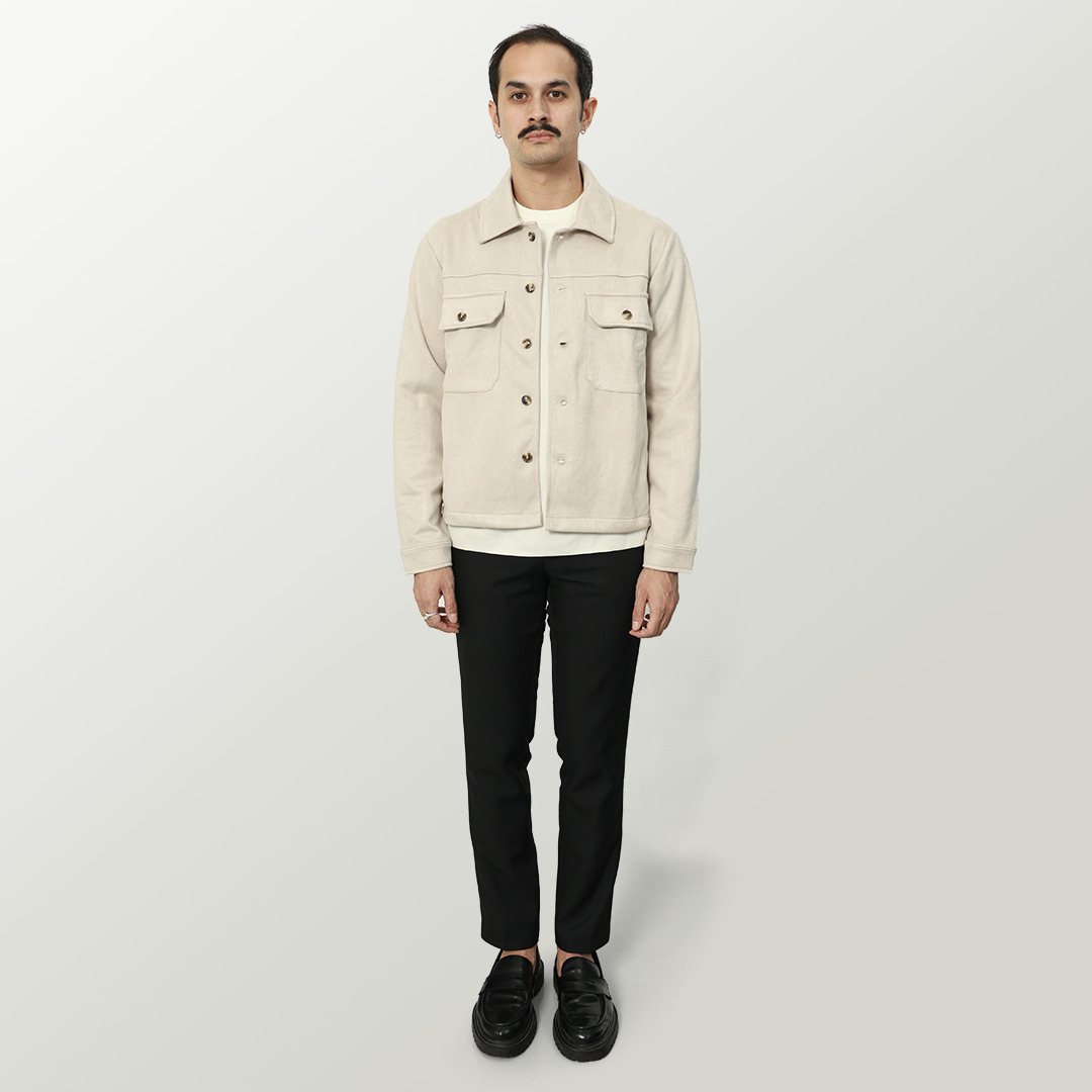 Forme Suede Jacket - Beige