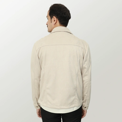Image of Forme Suede Jacket - Beige