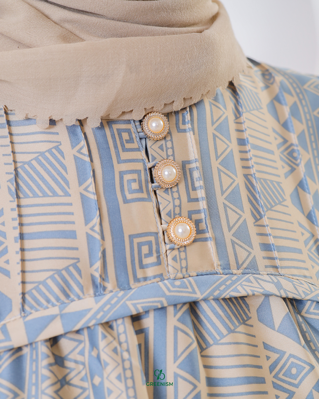 GREENISM - Azura Dress Satin Silk | Gamis Daily