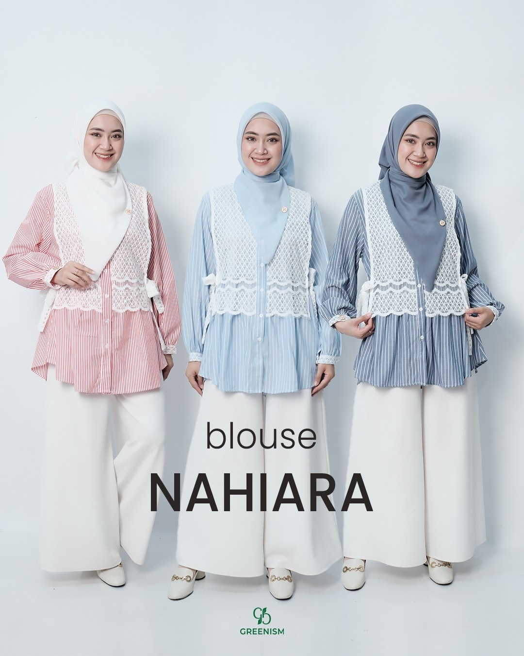 GREENISM - NAHIARA BLOUSE POPLIN