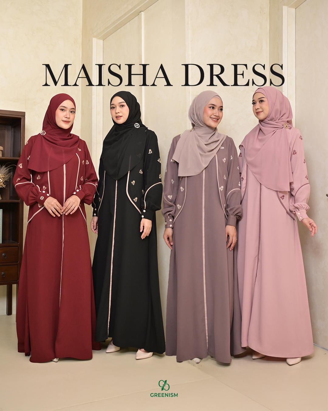 GREENISM - Maisha Dress Yoris Bordir | Busui Friendly