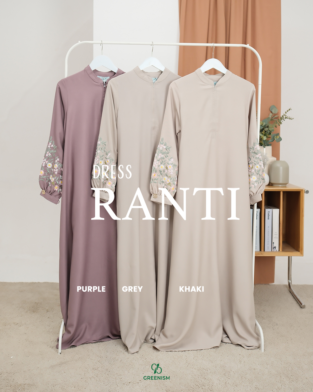 GREENISM - Ranti Dress Syakila  | Busui friendly Gamis Daily