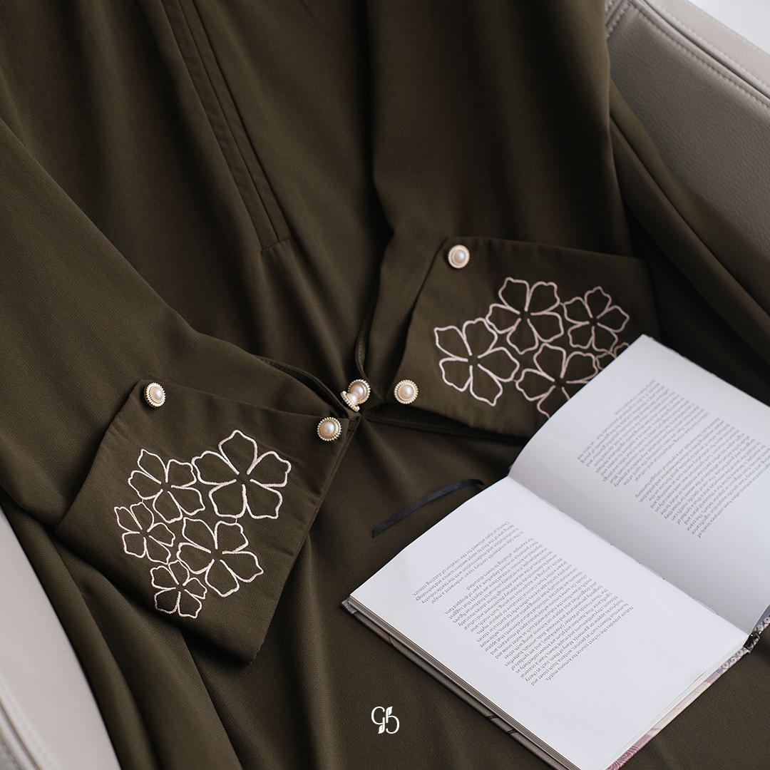 GREENISM - KINAIRA ABAYA I ABAYA WANITA MUSLIM PREMIUM I GAMIS ABAYA BUSANA MUSLIM ELEGAN