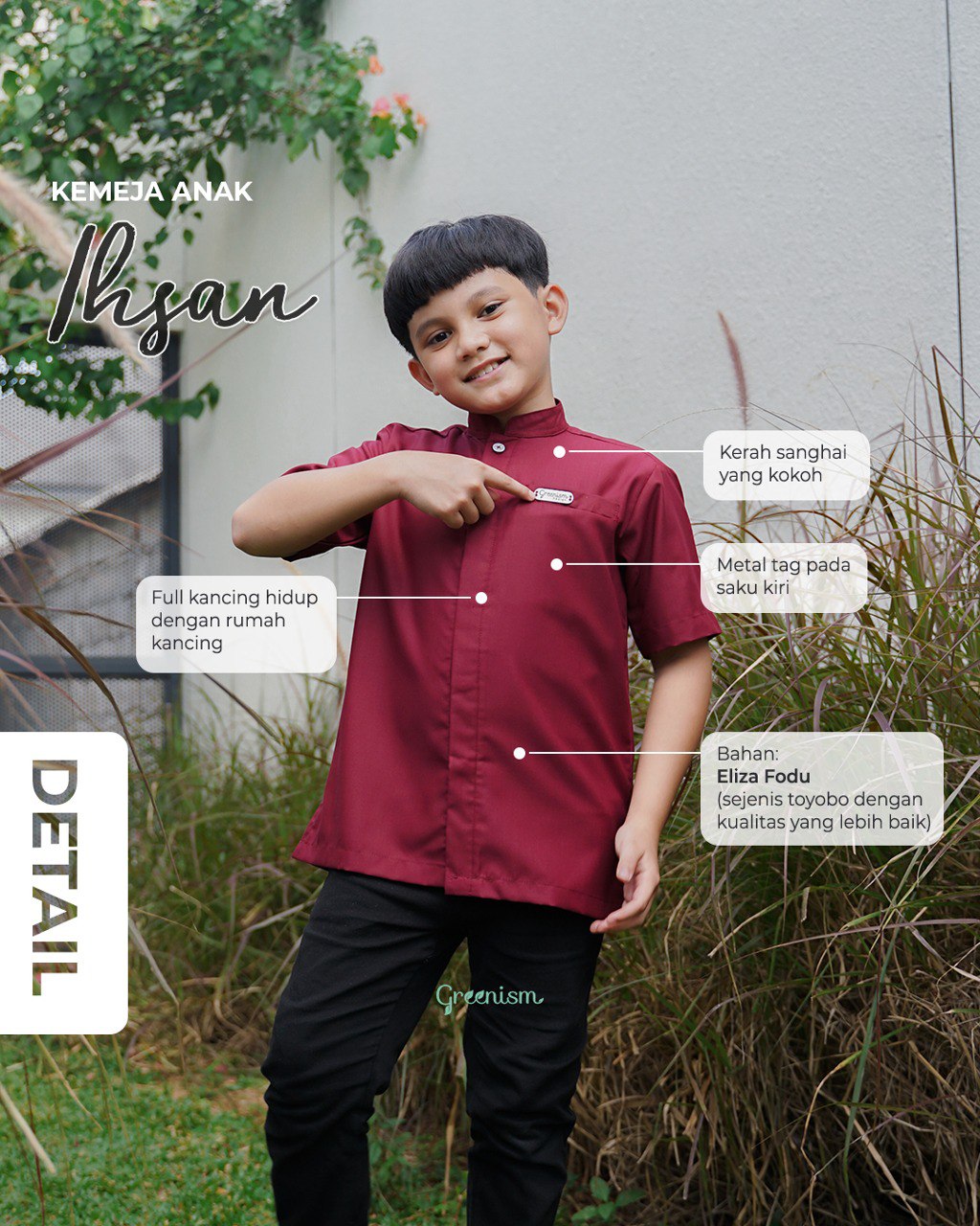 GREENISM - IHSAN | KOKO POLOS ANAK