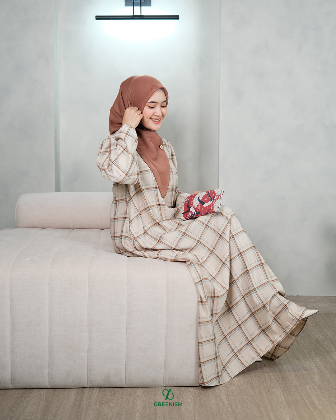 GREENISM - Sanni Dress Syakila | Busui friendly Gamis Daily