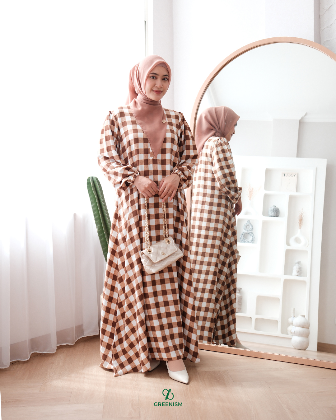 GREENISM - Xavia Dress Syakila | Busui friendly Gamis Daily