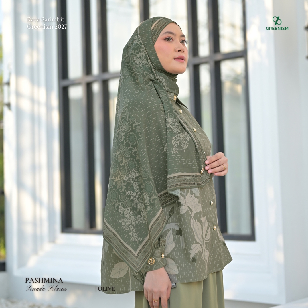 GREENISM | Pre Order | Senada Selaras Pashmina | All Color | Sarimbit Terbaru Lebaran 2027