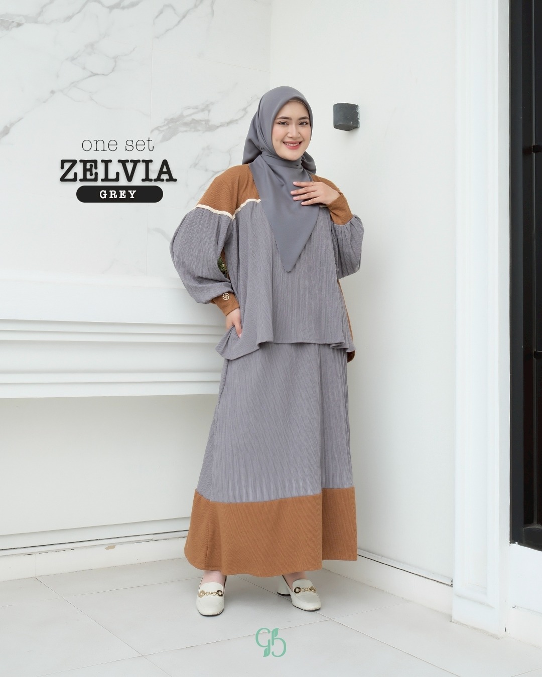 GREENISM - ZELVIA ONE SET I READY STOCK