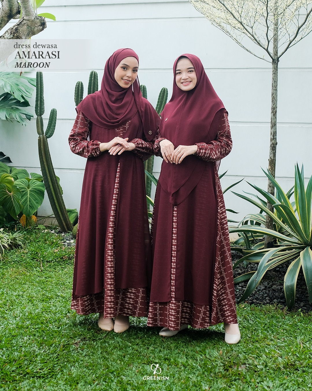GREENISM - AMARASI DRESS DEWASA