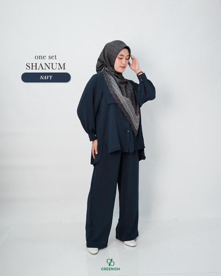 GREENISM - Shanum Oneset | Baju Atasan Wanita Terbaru 2026