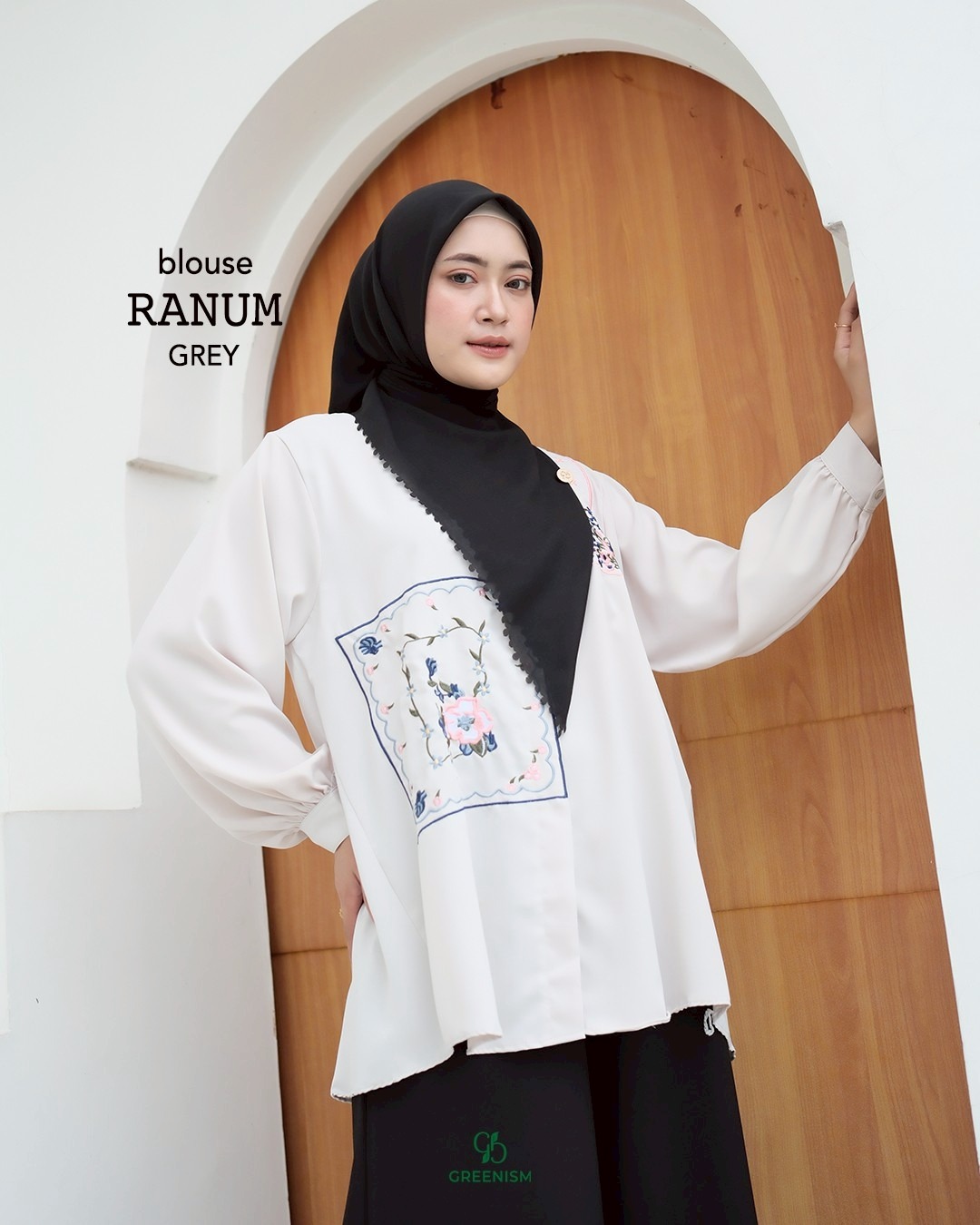 GREENISM - RANUM BLOUSE I READY STOCK