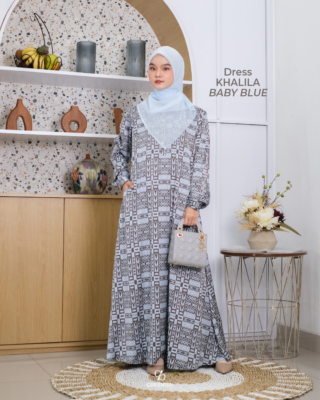 GREENISM - KHALILA DRESS | ARMANI SILK