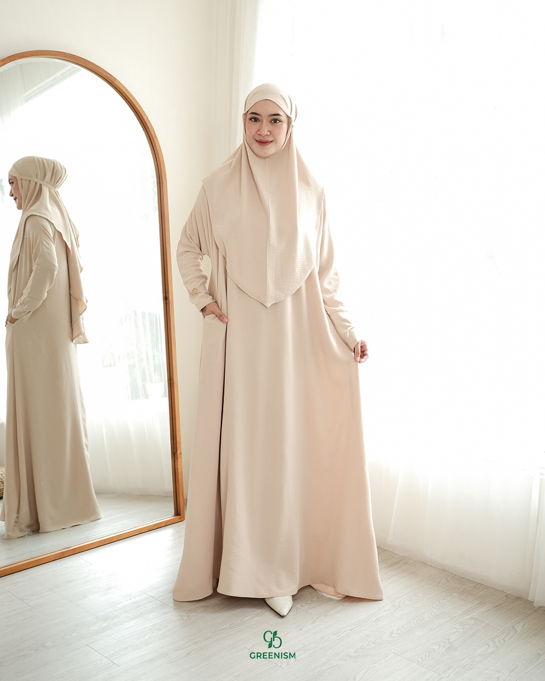 GREENISM - Naya Dress Crinkle | Busui friendly Gamis Daily