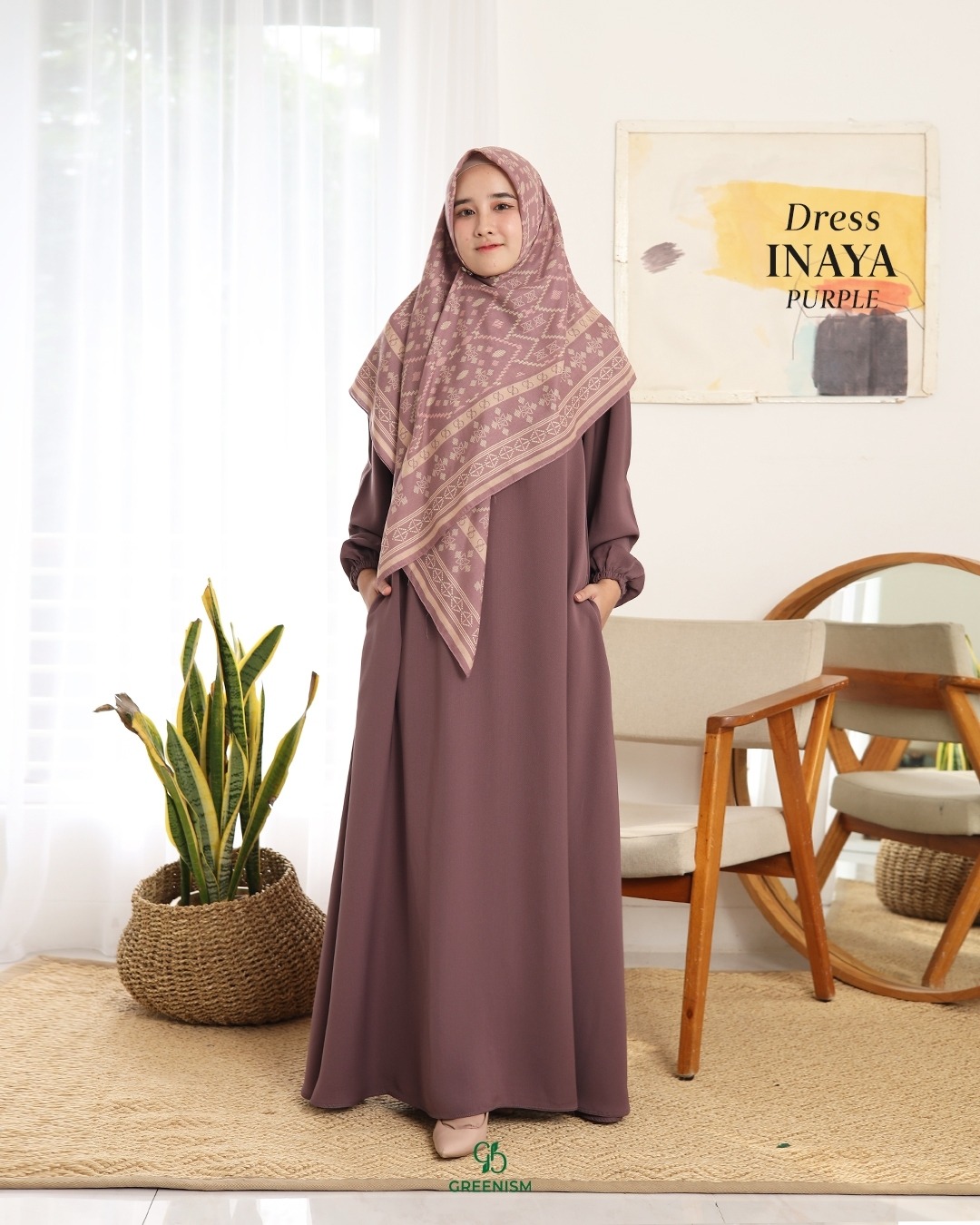 GREENISM - INAYA DRESS TWILL
