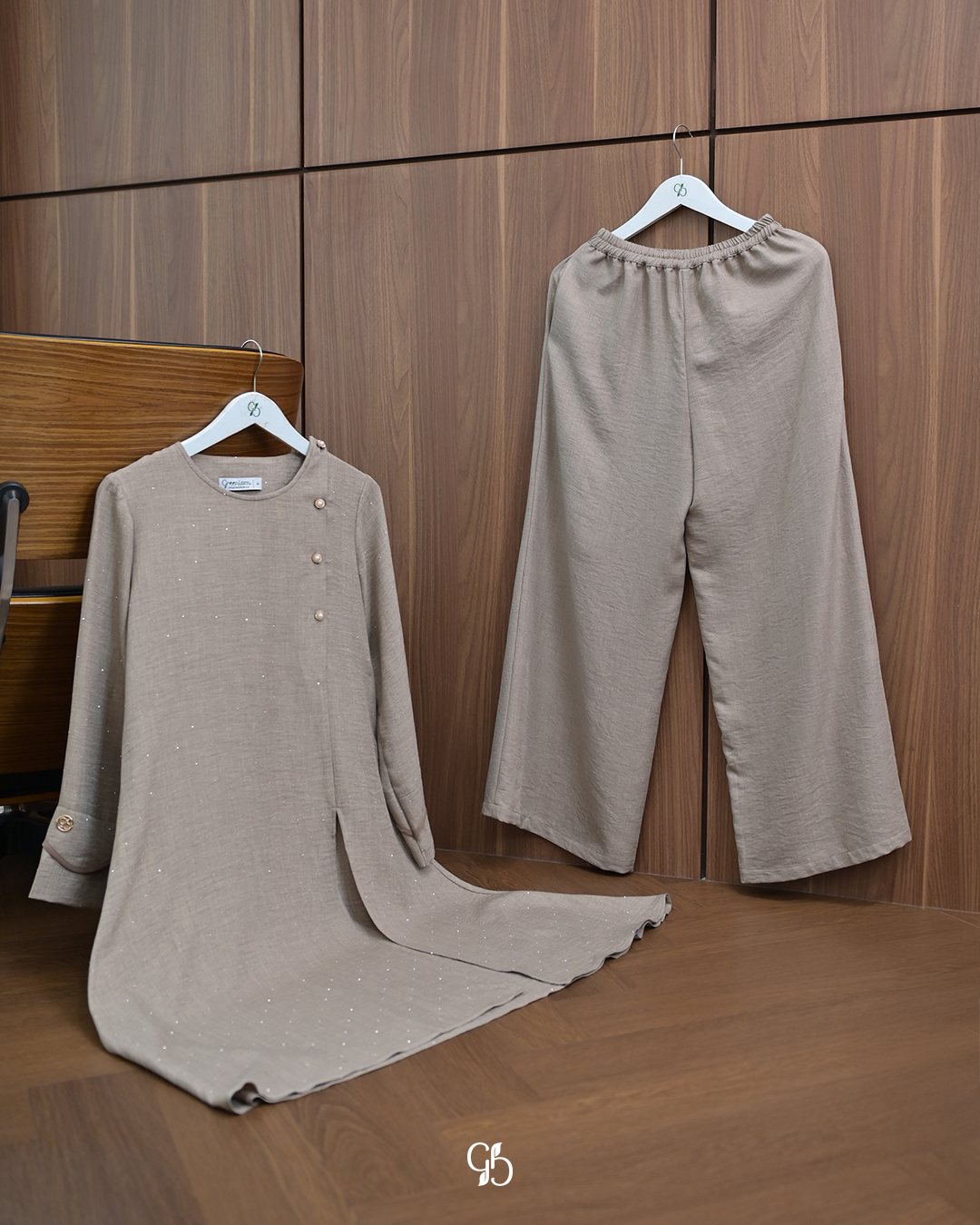 GREENISM - Aleza Oneset | Setelan Celana Tunik Kekinian