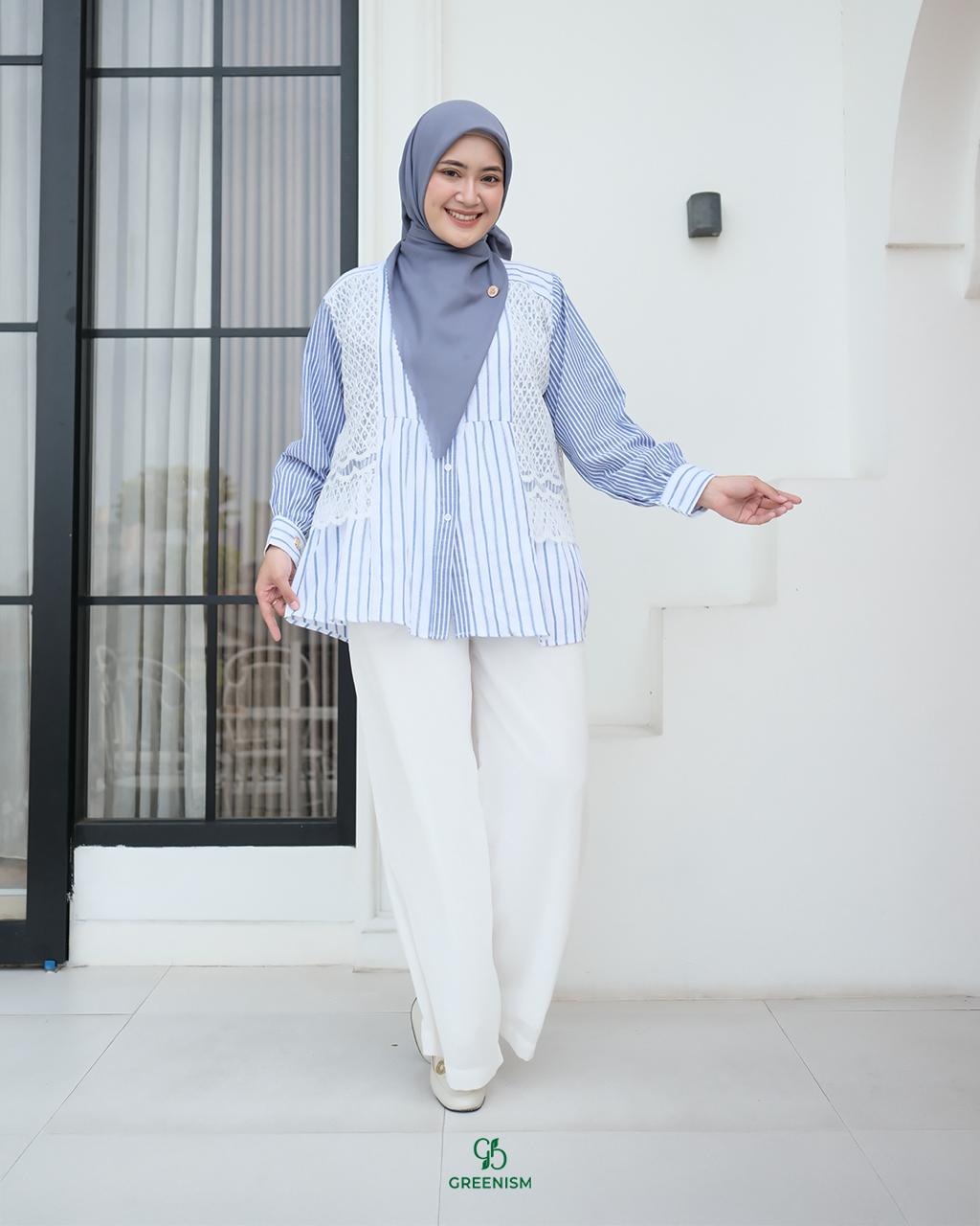 GREENISM - HANARA BLOUSE | READY STOK