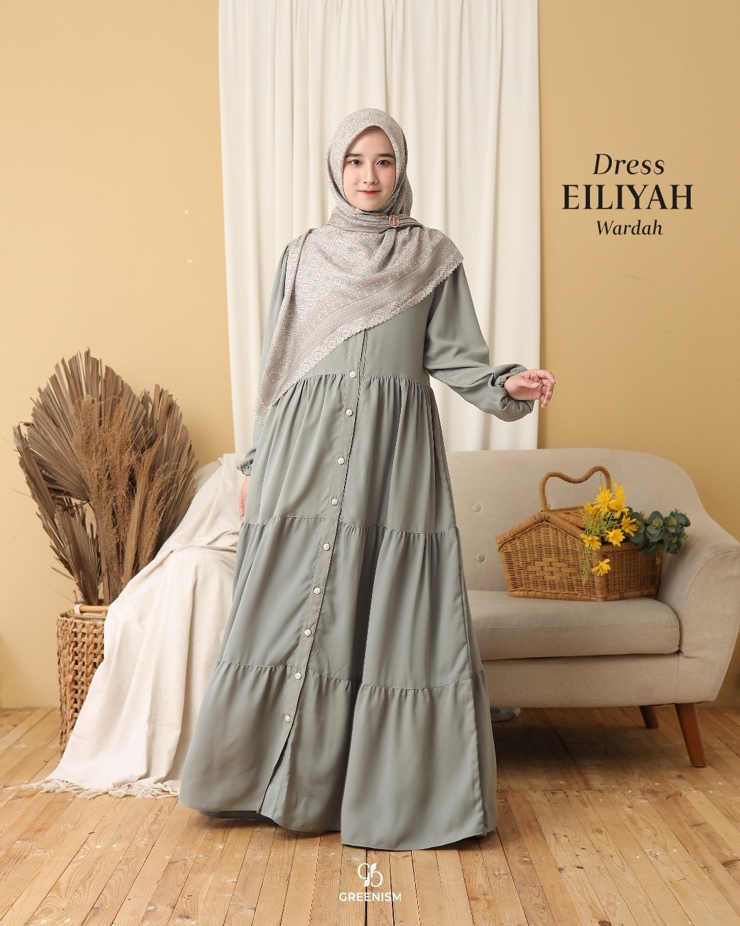 GREENISM - EILIYAH DRESS I READY STOCK