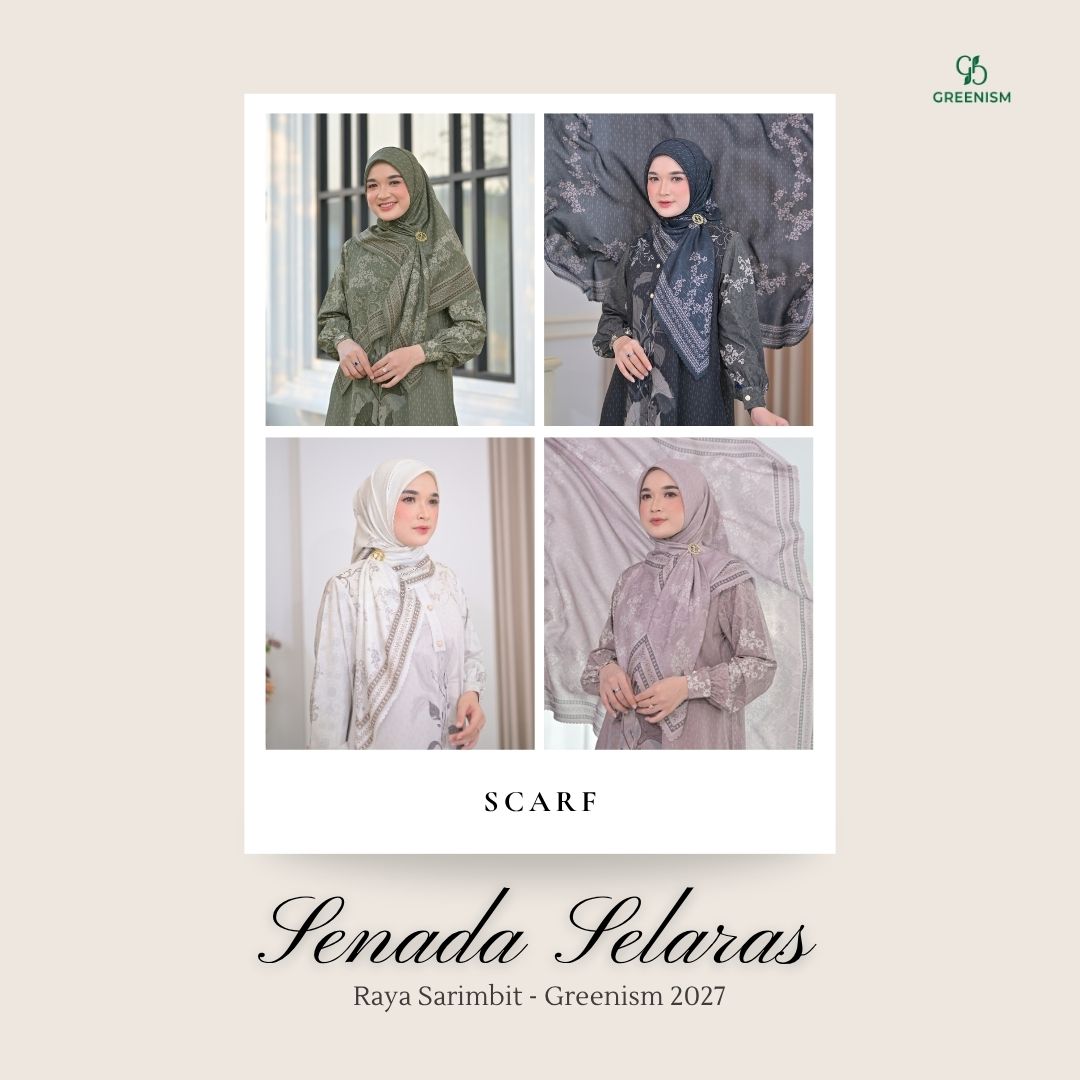GREENISM | Ready Stock | Senada Selaras Scarf | All Color | Sarimbit Terbaru Lebaran 2027
