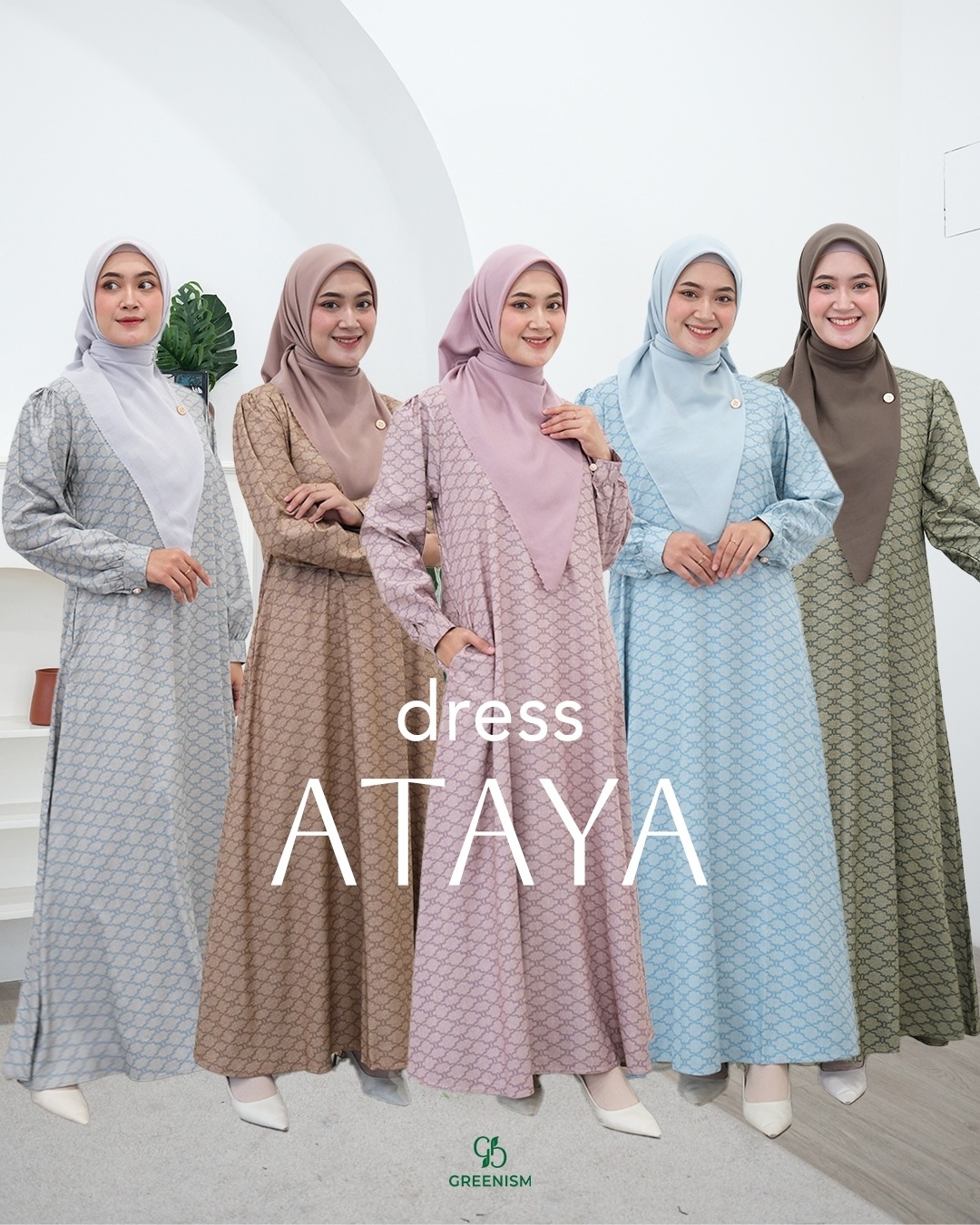 GREENISM - Ataya Katun Madinah | Busui friendly Gamis Daily