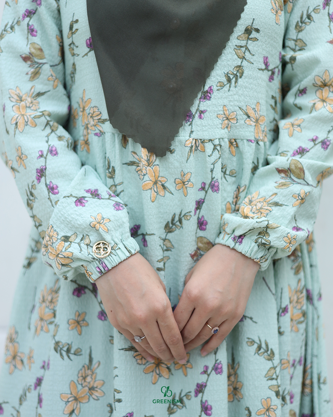 GREENISM - Zivara Dress Katun  | Busui friendly Gamis Daily