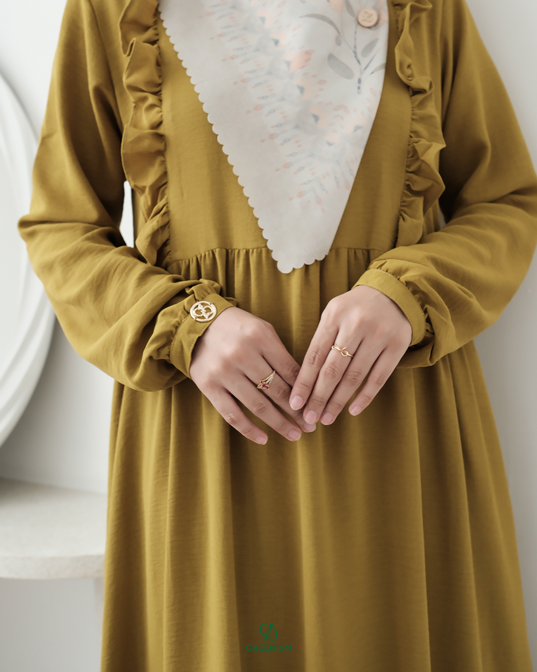 GREENISM - Haura Dress Crinkle PART 3  | Busui friendly Gamis Daily
