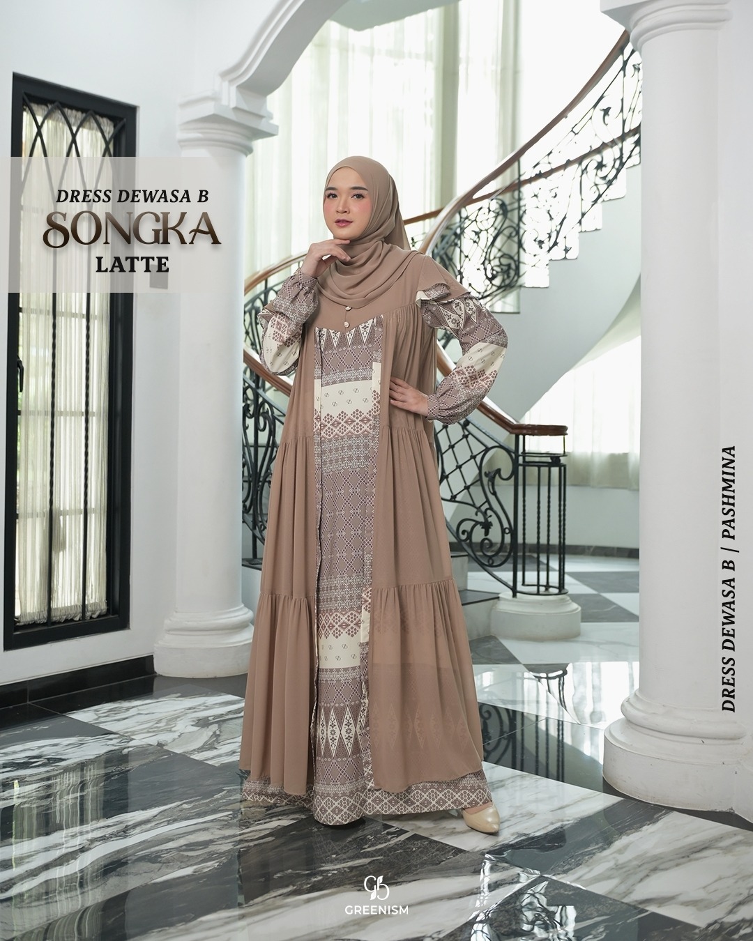 GREENISM - SONGKA DRESS DEWASA (B) I READY STOCK