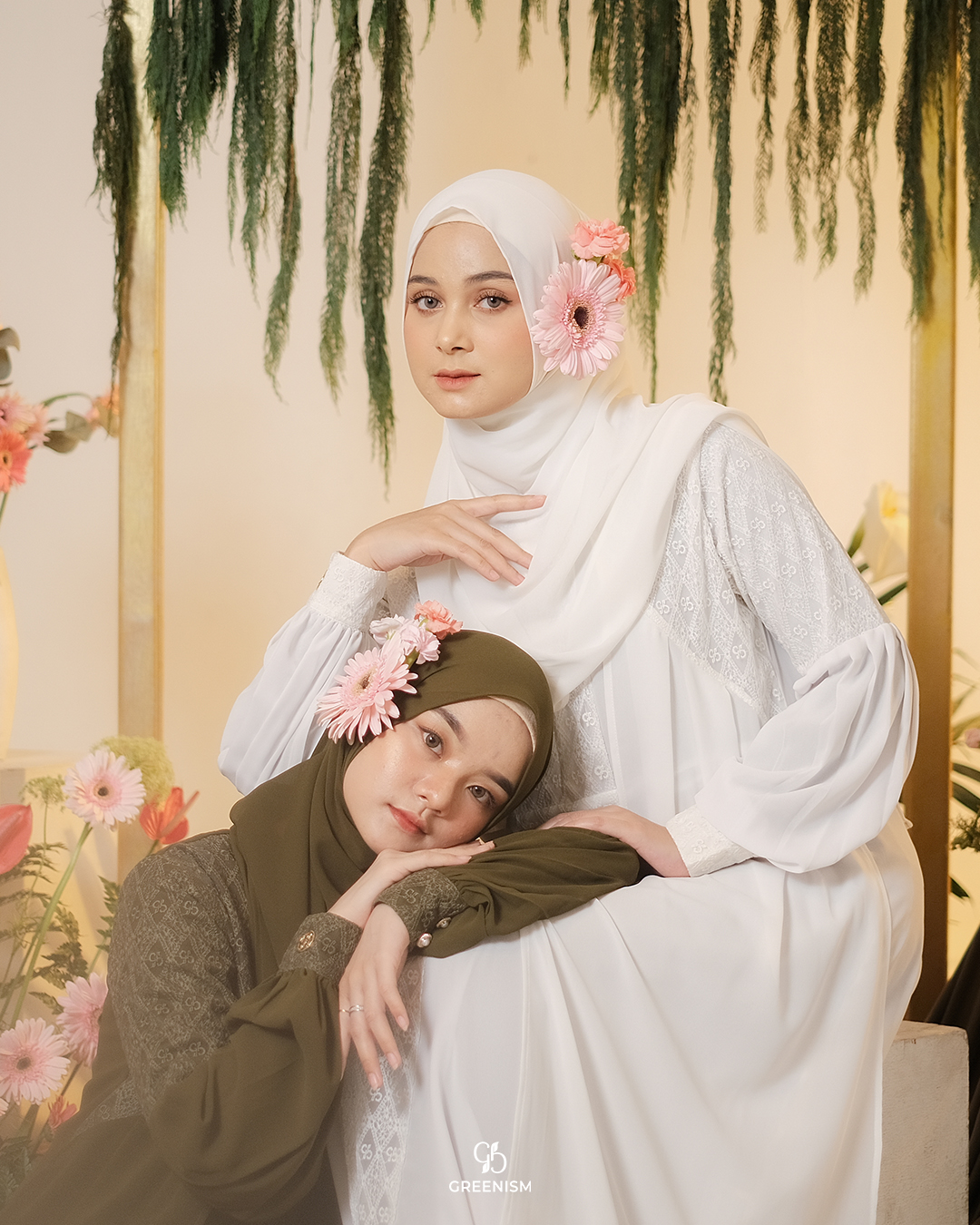 GREENISM - Ercilia Dress Ceruty Brokat Premium | Busui friendly Gamis Daily